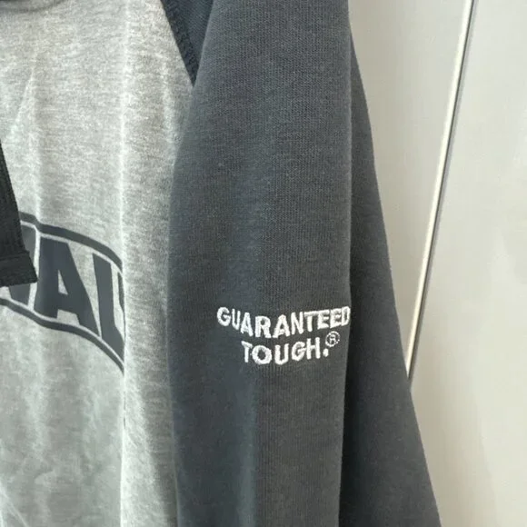 DeWalt Hoodie Large Gray Logan Heavy Duty Outdoor Pullover Pocket Workwear - Picture 3 of 8